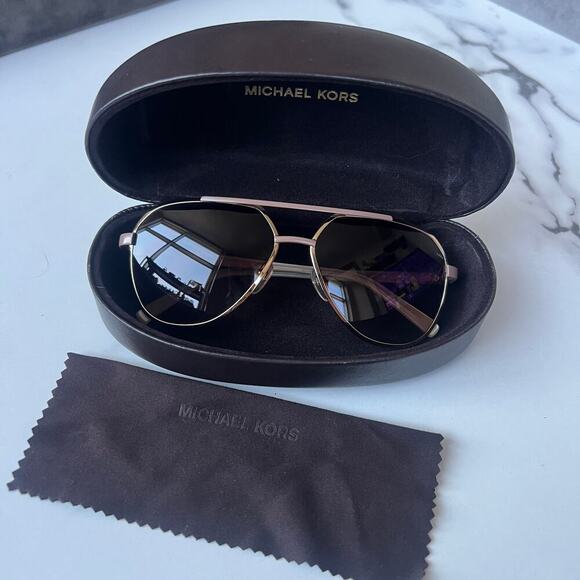 Michael Kors Tristan Aviator Sunglasses M2474S with Case - Picture 1 of 9